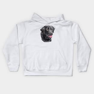 Labrador retriever - black Kids Hoodie